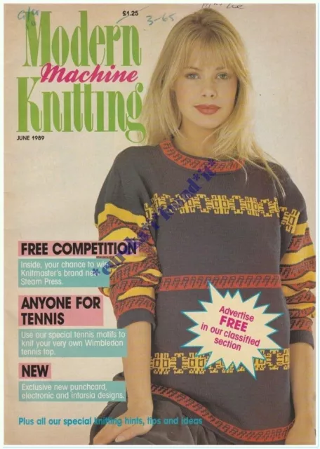 Modern Machine Knitting Magazine : June 1989 : Vgc