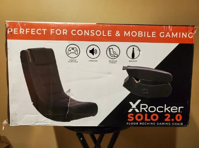 X Rocker Solo Gaming Chair 2.0 Sound Video Game Room Music 2 Built In Speakers