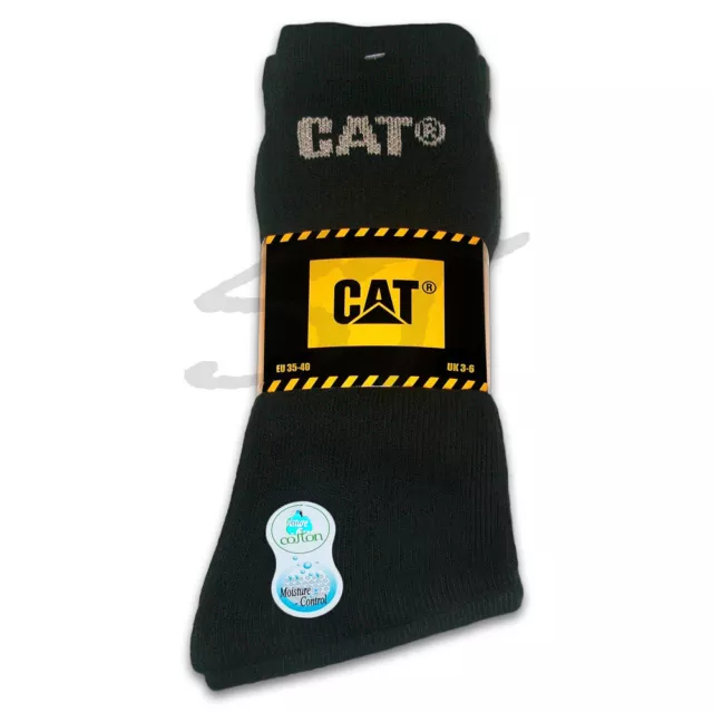 CAT Herren Business Sport Arbeits Socken Damen Work Strümpfe 35-50 CATERPILLAR 3