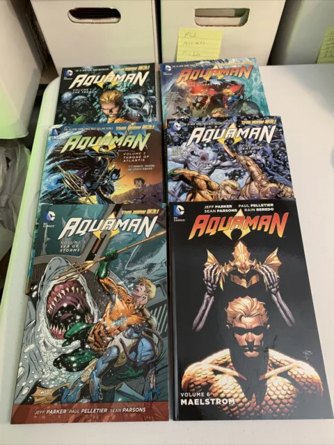 Aquaman: The New 52: TPB/HC Lot of 6 books: Vol 1, 2, 3, 4, 5, 6:  DC Comics
