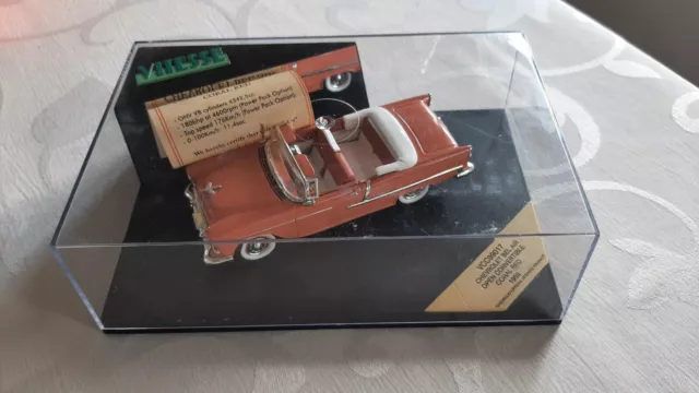Voiture miniature  Chevrolet Bel Air Open Convertible Coral Red 1955 1/43 Vit