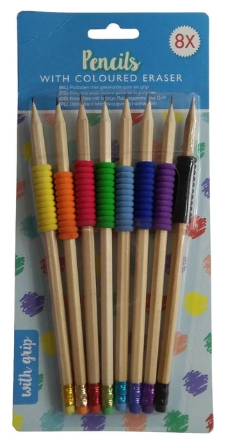 8-teiliges Radiergummi-Set – Bunte Würfel Mit Farbverlauf, Für Schule, Büro & Künstler