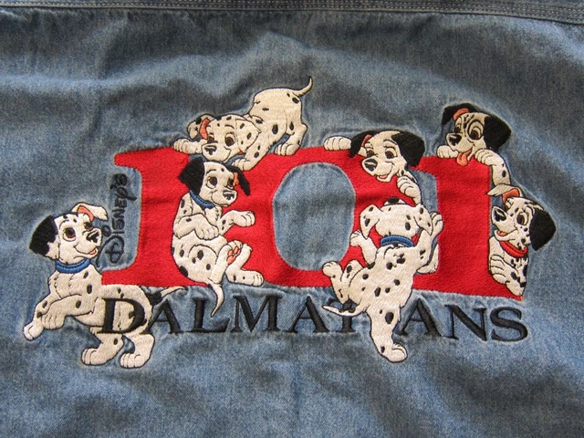 VINTAGE DISNEY'S CLASSIC 101 DALMATIANS Movie Promo Adult XXL Long 