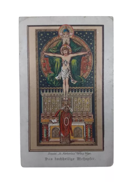 *HH* Antico Santino Religioso Holy card immaginetta votiva Gesù crocifisso croce
