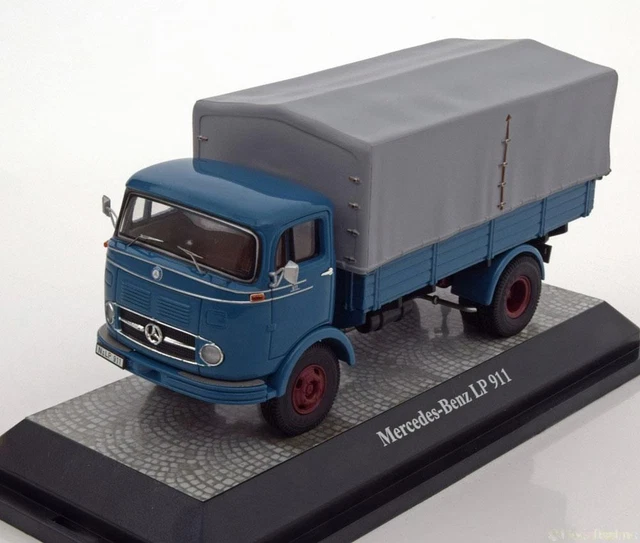Dinky Toys 517 GB – Mercedes Benz LP 1920 Plateau Blanc Bache Grise, 1/43, Zamac