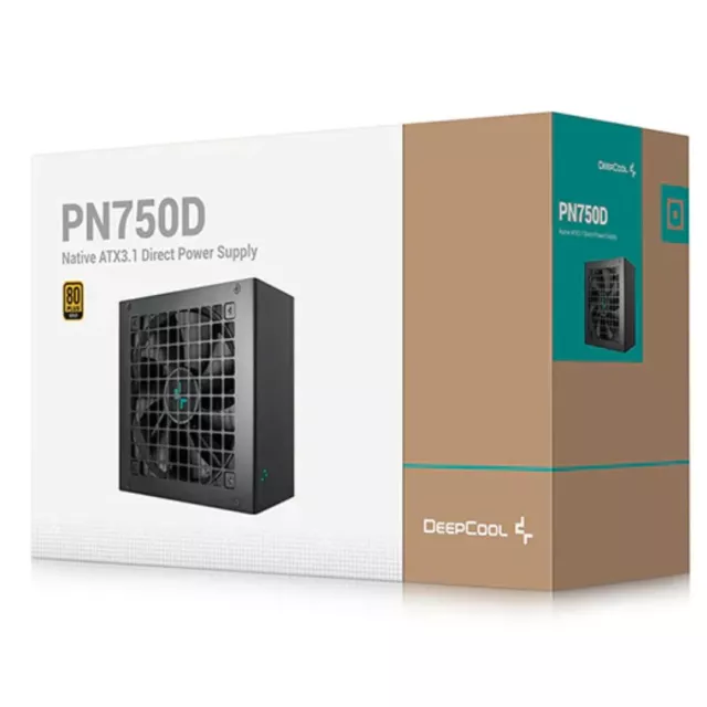 DeepCool PN750D 750W 80+ Gold Certified Non-Modular ATX Power Supply (Direct Cab