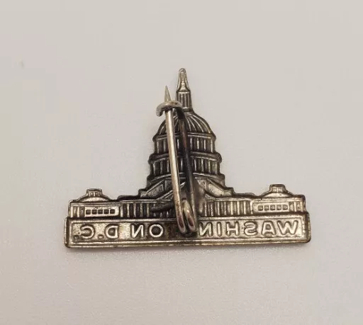 Washington DC District of Columbia Capital Building Souvenir Lapel Hat Pin 3