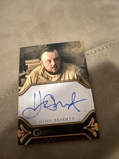 John Bradley Autograph 2023 Game Of Thrones Art & Images Auto Samwell Tarly Card