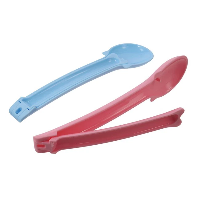 1/2PCS PLASTICS CAT Food Spoon for Lickable Wet Cat Treats Feeding