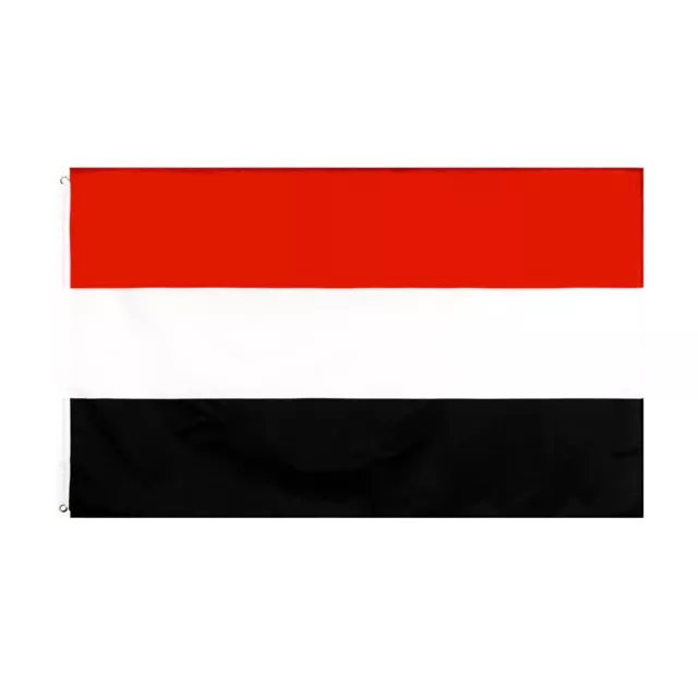 Jemen Fahne Hissflagge 90x150cm Nationalflagge mit Ösen Wappen  علم اليمن