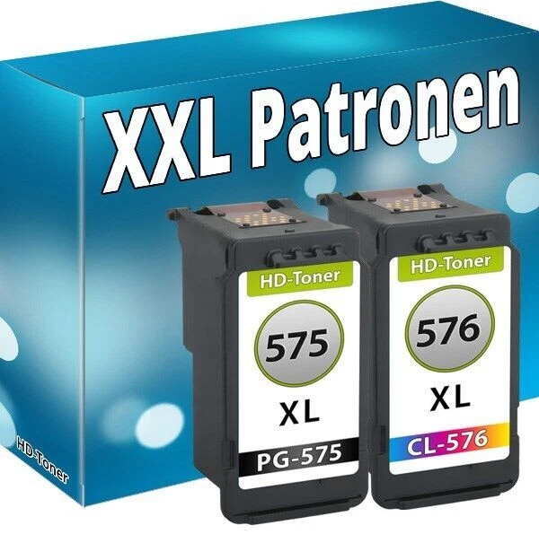 Lot De Cartouches D'encre Compatibles Canon PG575 CL576 XL - Pour Imprimantes Pixma Série TR Et TS - Marque SOS ENCRE