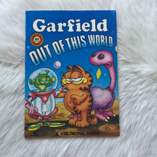 VINTAGE GARFIELD OUT of this World GARFIELD Coloring Book Vintage