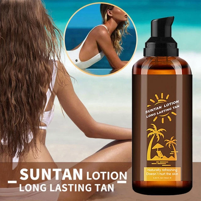 Loción de aceite autobronceante buen acompañamiento con baño de sol aceite bronceado para la piel