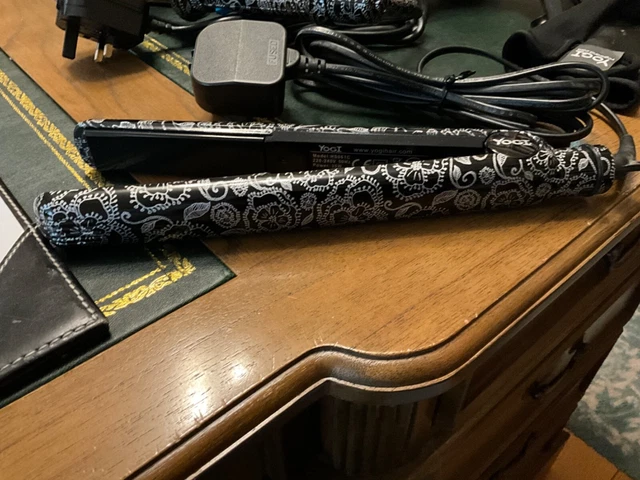 YOGI HAIR STRAIGHTENERS Black Crystal Bling With Encrusted Deluxe Storage Case 10.99 PicClick UK