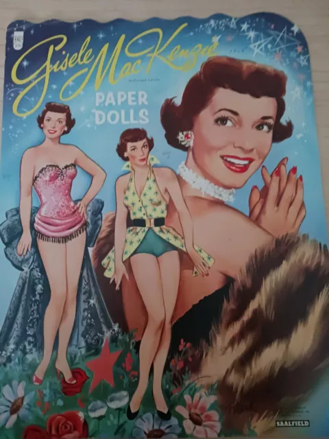 Gisele Mackenzie 1957 Uncut Original Saalfield 4421