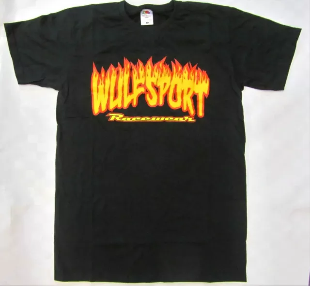 Wulfsport Unisex Adult Casual black "FLAME" T-shirt size S-3XL