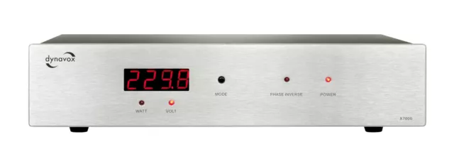 DYNAVOX X7000S  HIFI-NETZFILTER  Display silber High-End Standgerät