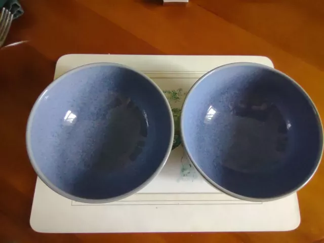 Denby Juice (berry) rice bowls x 2. VGC.