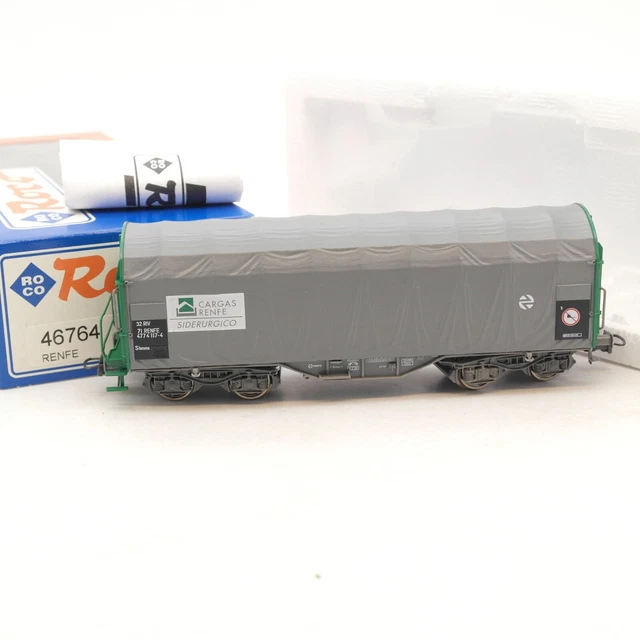 ROCO H0 46764 Schiebeplanwagen Steel Cargas der RENFE in OVP RF5398 EUR 31,99 - DE ROCO H0 46764 Schiebeplanwagen Steel Cargas der RENFE in OVP RF5398 EUR 31,99 - DE