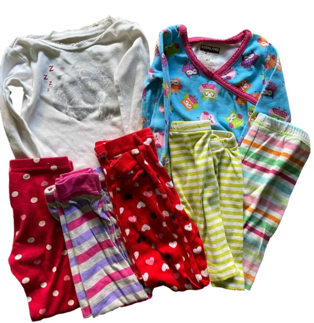 Gymboree GAP Disney Set of 7 Pieces Pajamas PJs Gymmies Size 4 4T 5 5T Mixed
