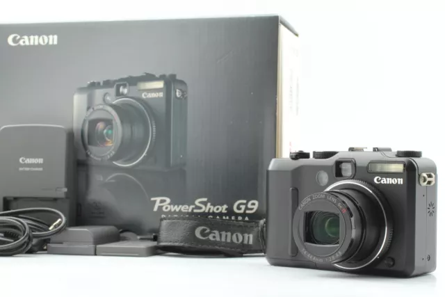 [MINT in Box] Canon PowerShot G9 12.1MP Digital Compact Camera Black From JAPAN