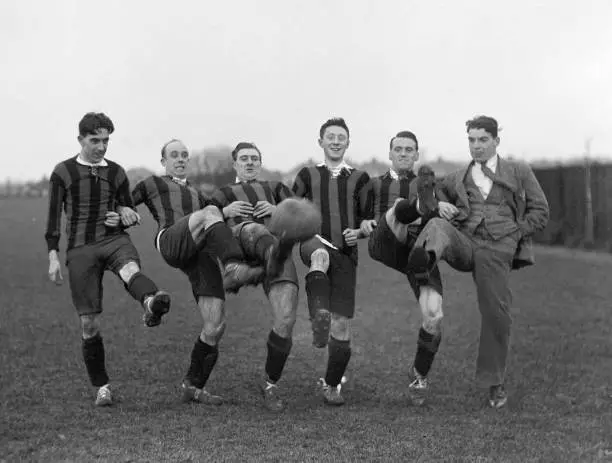 Margate Football Team A Adams, Kitts, Wade, Harding, Bradley 1927 Old Photo