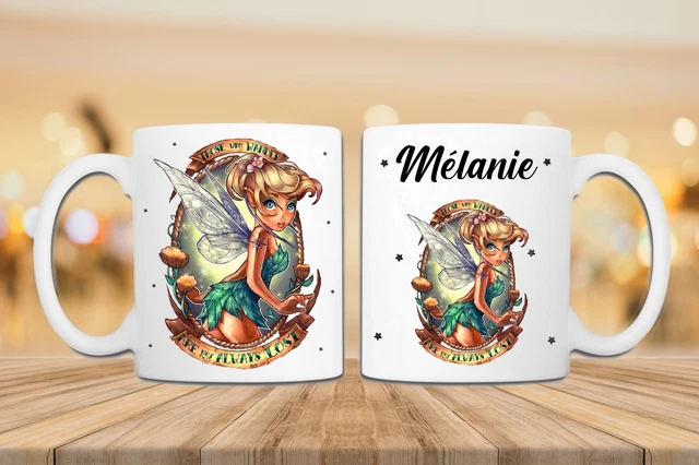 Mug Fée Clochette Personnalisé – Choisis Le Prénom, Fait Main En Céramique