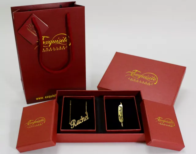 Personalised 18K Gold Plated Jewelry Gift Set | R | Christmas Gifts For Her