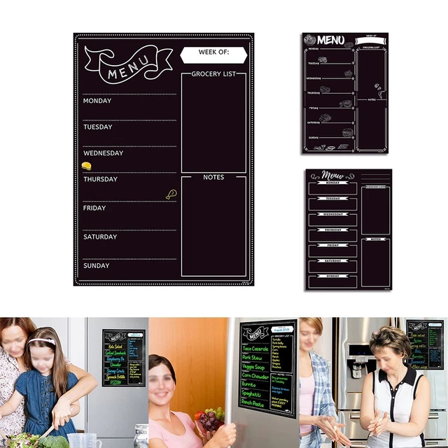 Tableau Blanc Magnétique Pour Réfrigérateur - Planificateur De Repas