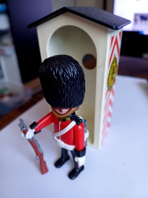 PLAYMOBIL Vintage - Guérite D'entrée De Zoo Rouge (Set 3145) - 1988 - Animaux, Soigneur