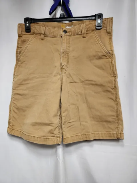 Carhartt Men's Work Shorts Size 34" Relaxed Fit Brown Outdoor/Work Shorts