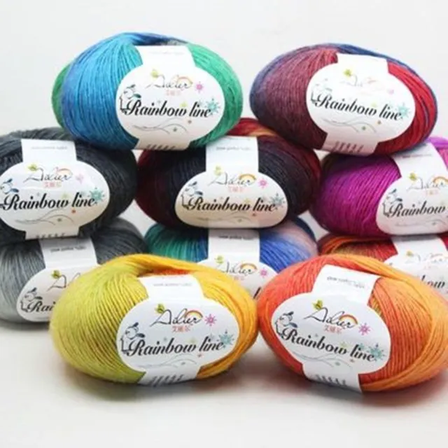 100% Cotton Crochet Yarn Lace Yarn, 0.8mm, 50g 20 Colours 