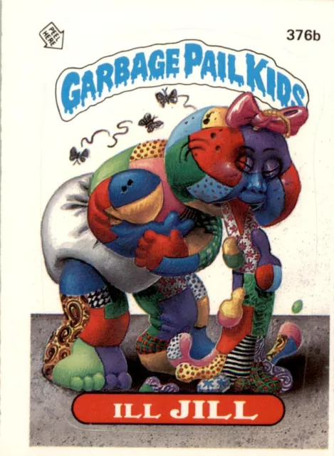 1987 Garbage Pail Kids Series 9 #376b Ill JIll EX-MT