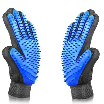 2 Pack Cleaning Brush Magic Gloves Pet Dog Cat Massage Hair Removal Grooming L&R 2