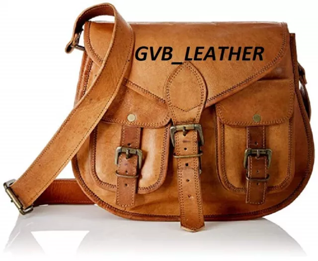 Vintage Super Cuir Femme Porte-Monnaie Fourre-Tout Sac à Main Croix Sac Messager