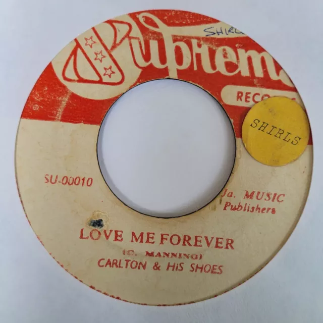 CARLTON & HIS SHOES Love Me Forever + Happy Land SUPREME Reggae 7" HEAR