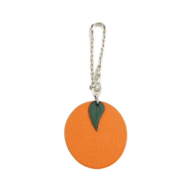 Authentic HERMES ORANGE fruits Porte Kure Key Ring #260-004-592-5269 Authentic HERMES ORANGE fruits Porte Kure Key Ring #260-004-592-5269