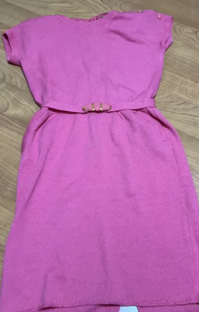 Vintage St John Knits Pink Dress Short sleeve Women’s 6