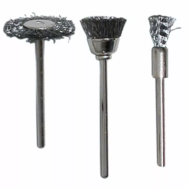 (S-RBU2700) - Modelcraft - 3 Assorted Steel Brushes
