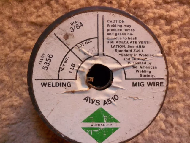 Mig Welding Wire 3/64" Aluminum Unibraze 1LB Spool 5356