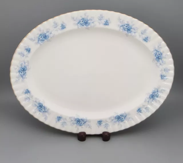 Royal Albert Blue Windsor Roses Plate - Platter - Various Available