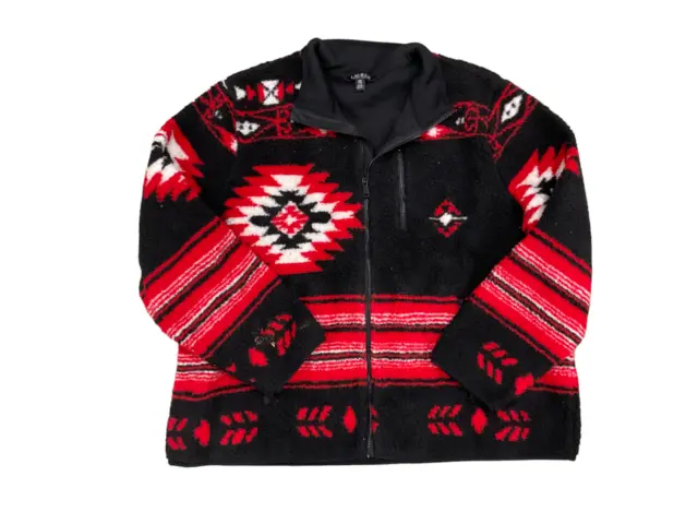 Polo Ralph Lauren Womens Sherpa Aztec Jacket Multicolor Size Large