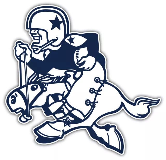 Dallas Cowboys Mascot NFL Sport Car Bumper Sticker Decal "SIZES"