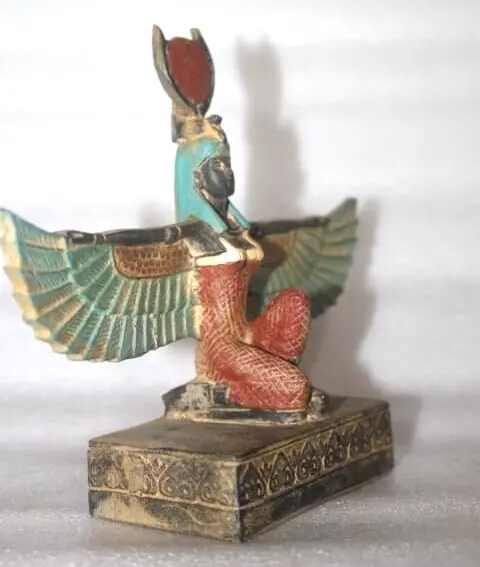 Ancient Egyptian Antiquities Unique Statue Goddess Winged Isis Egyptian Antique