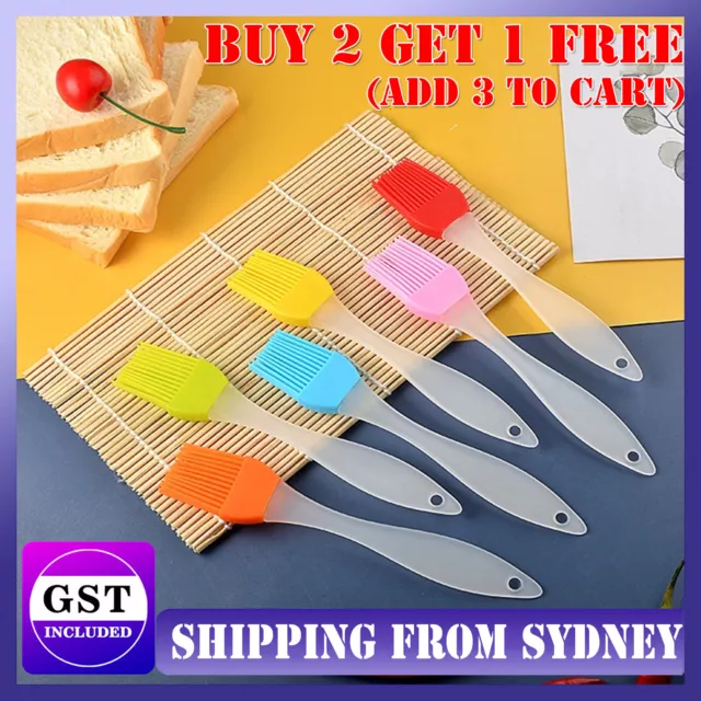 4xSilicone Basting Brush Cake Bakeware BBQ Bread Cream Oil Pastry Cooking Baking