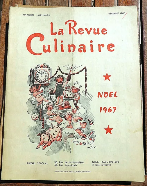 Gastronomie/Revue Culinaire/Noel 1967/Reveillon/Menus/Recettes/Curnonsky