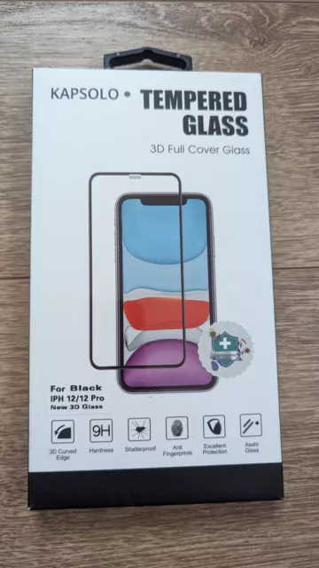 Kapsolo Displayschutzglas für Iphone 12 & 12 Pro