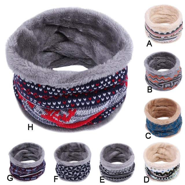 Kids Girls Thermal Winter Warm Cosy Fleece Lined Neck Warmer Snood Scarf Scarves