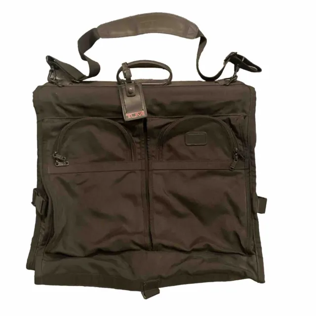 TUMI Black Ballistic Alpha 228D3 Bi-fold Wardrobe Garment Bag Luggage Excellent