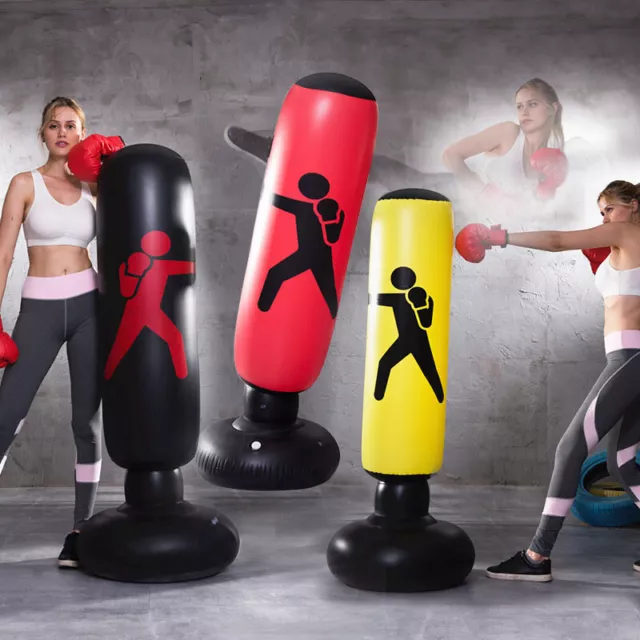 1.6m Kids Adult Inflatable Boxing Punching Bag Kick Training Christmas Gift